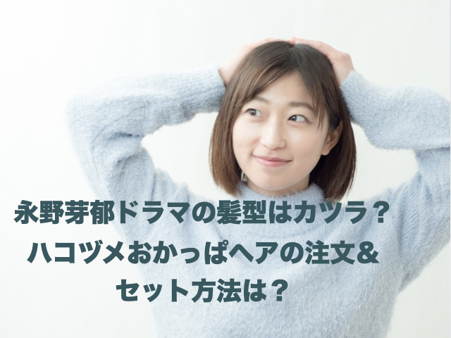 永野芽郁ドラマの髪型はカツラ ハコヅメおかっぱヘアの注文 セット方法は Junji S Challenge Site Blog